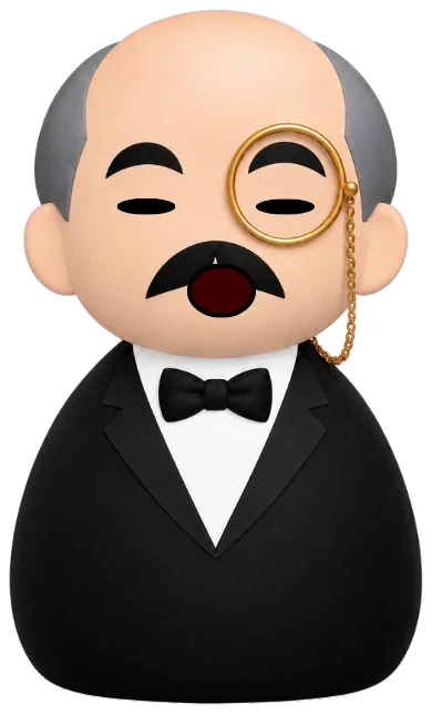 Alfred yawning